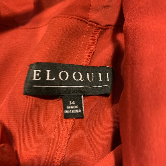 Eloquii Wrap Skirt Cold Shoulder Dress - Picture 5 of 7